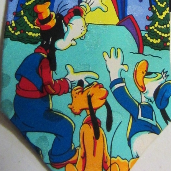 Disney Other - Mickeys magic kingdom Christmas tie 100% silk
